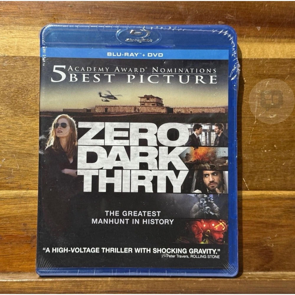 Zero Dark Thirty Blu-ray DVD Combo Kathryn Bigelow Jessica Chastain New Sealed